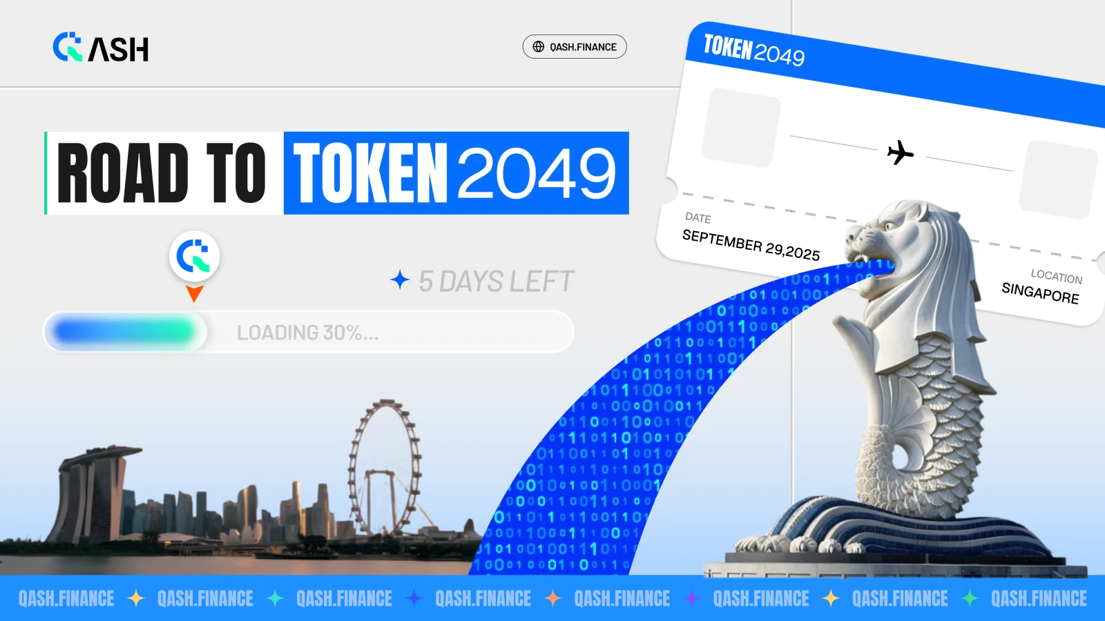 Qash — Token2049 campaign